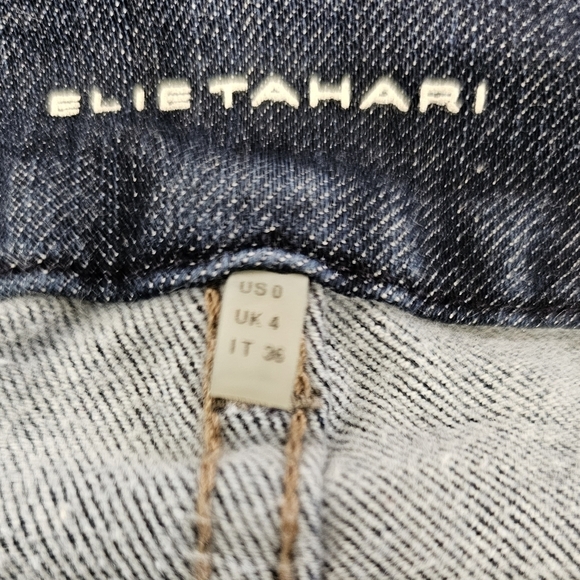 Elie Tahari Tailored Adena Jean, Dark Wash, size 0, *flawed see photo* - Picture 6 of 10